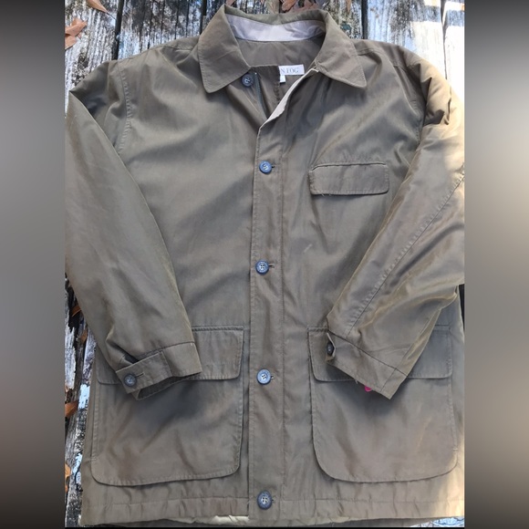 London Fog Mens Full Zip and Button Down Coat Jacket Size Medium - Picture 2 of 8